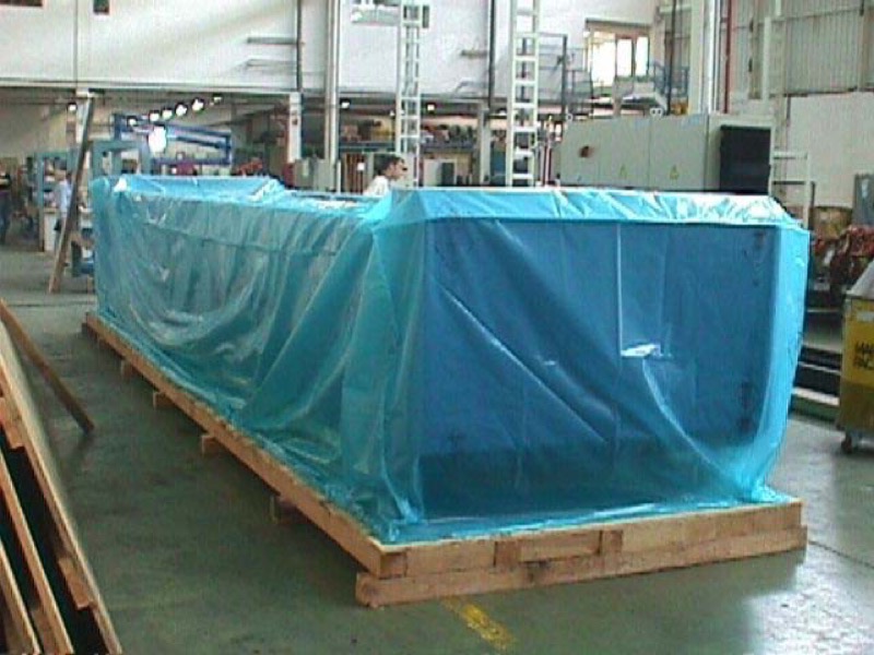 VpCI 126 BLUE EXTRUDED FILM rollo 48" x 500' 4 mil (1219.2mm x 152.4m x 100μm)