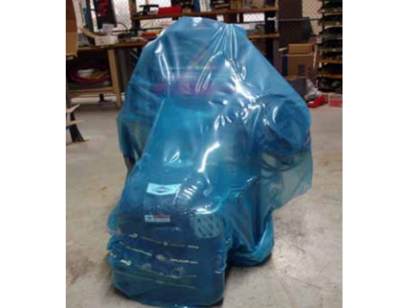 VpCI 126 Blue Shrink, Shrink 20' x 100' 6 mil (6.10m x 30.5m x 152μm)