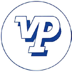 Logotipo circular de Victor Pyrate con las letras VP