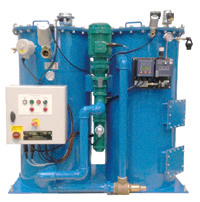 Separador de agua oleosa CS3000 de Victor Marine con indicadores digitales y cuadro de control