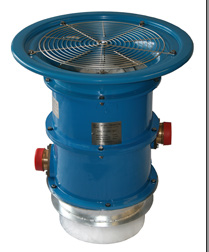 Ventilador de gas freeing VP1350 Mk 5 azul con rejilla y base de acero